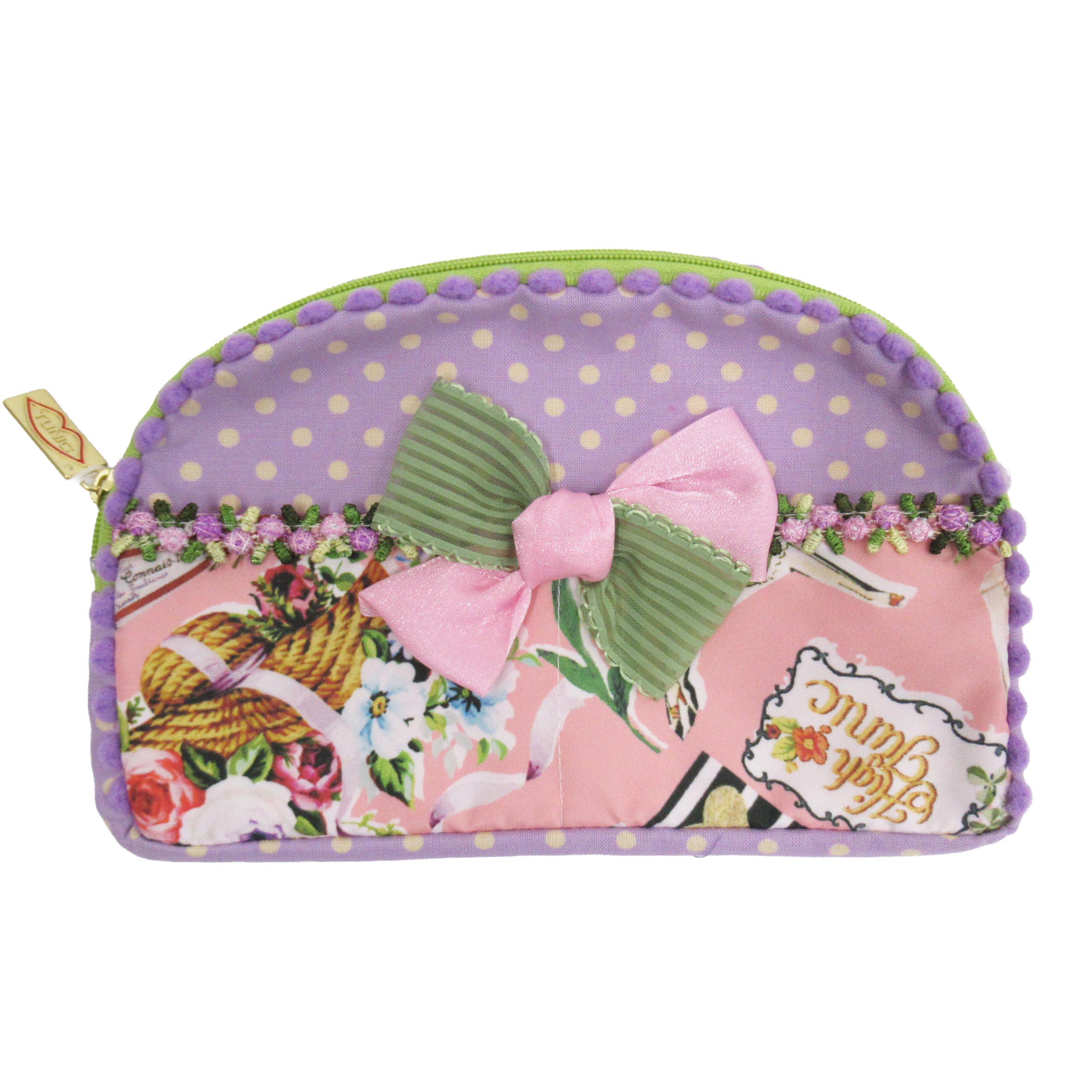 TUNIC タウンウォークのリボンポーチ/A ピンク